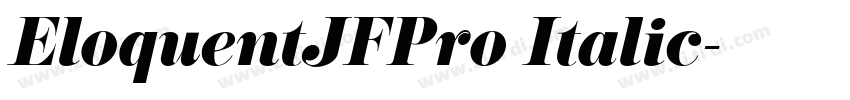 EloquentJFPro Italic字体转换